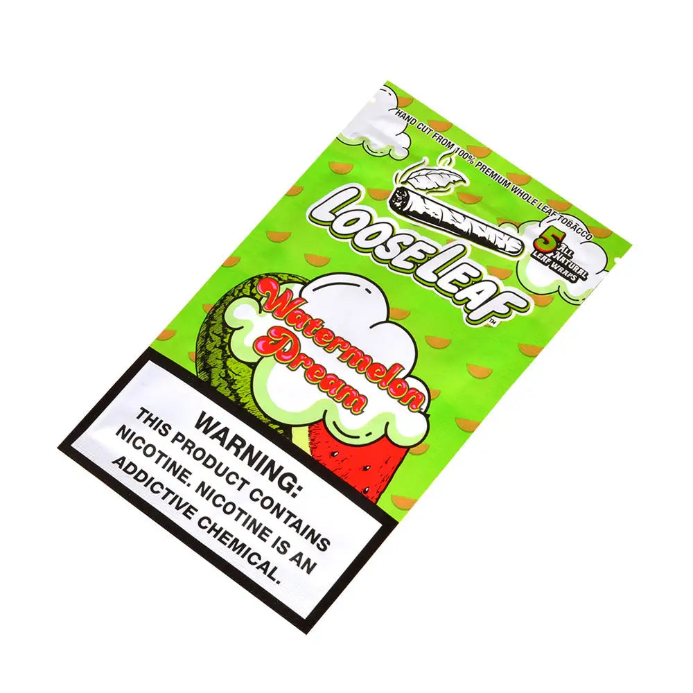 Loose Leaf Watermelon Dream wraps 8 packs of 5