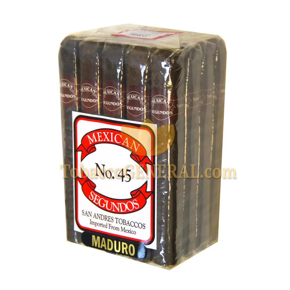 Mexican Segundos No. 45 Maduro Cigars Bundle of 20 1