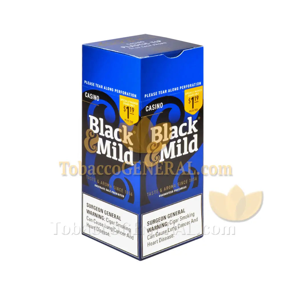 Middleton's Black & Mild Casino 1.19 Pre-Priced Cigars Box of 25