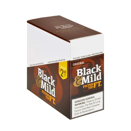 Middleton’s Black & Mild Filter Tip Original 2.49 Pre-Priced Cigars 10 Packs of 5