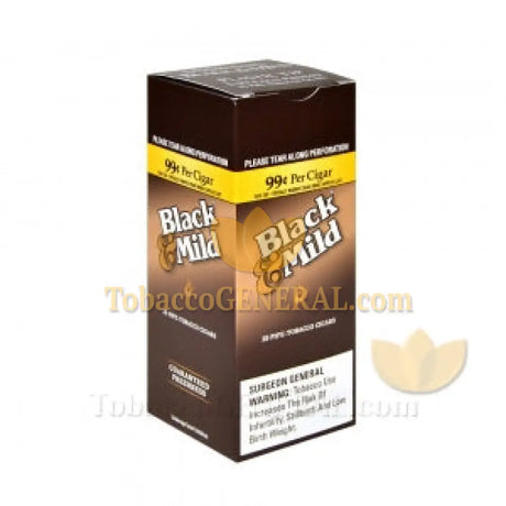 Middleton’s Black & Mild Regular 99 cents Pre-Priced Cigars Box of 25