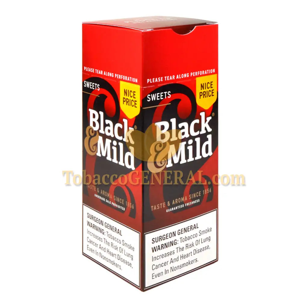 Middleton’s Black & Mild Sweets Nice Price Cigars Box of 25