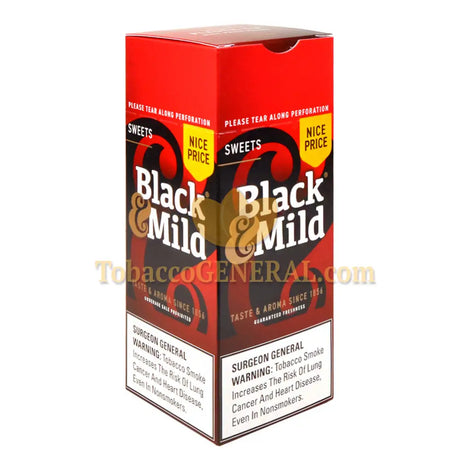 Middleton’s Black & Mild Sweets Nice Price Cigars Box of 25