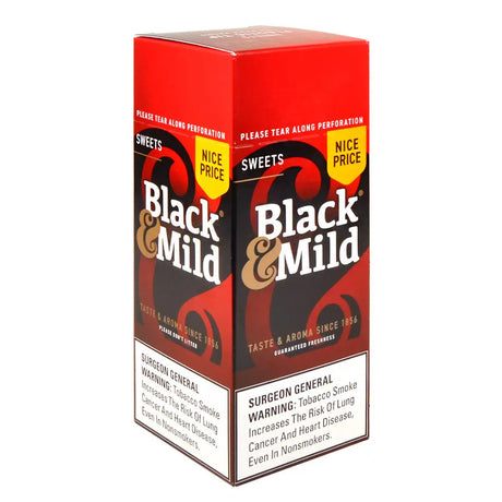 Middleton’s Black & Mild Sweets Nice Price Cigars Box of 25