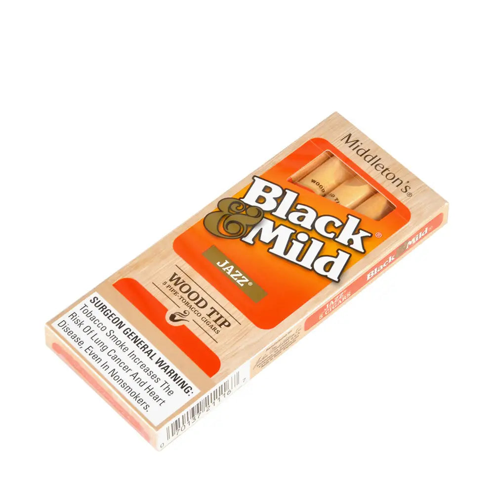 Middleton’s Black & Mild Wood Tip Jazz Cigars 10 Packs of 5