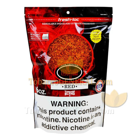 OHM Turkish Red Pipe Tobacco 6 oz. Pack
