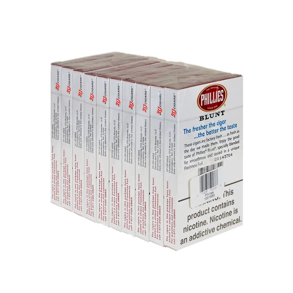 Phillies Blunt Regular Cigars 10 Packs of 5
