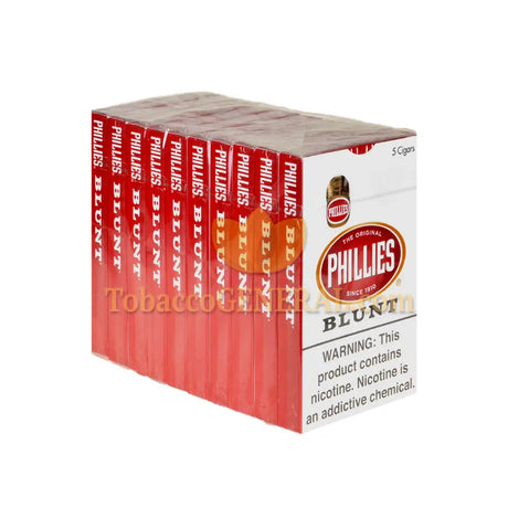 Phillies Blunt Regular Cigars 10 Packs of 5