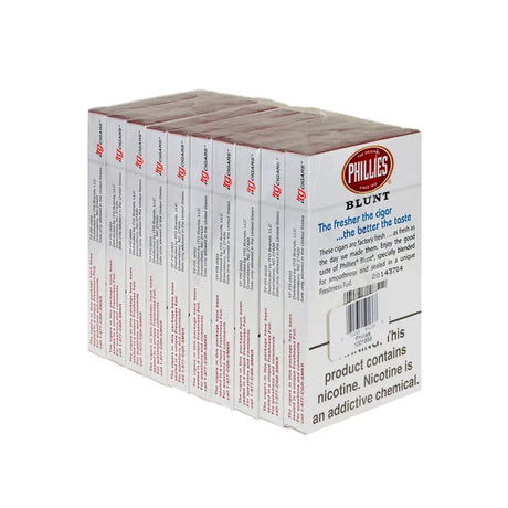 Phillies Blunt Regular Cigars 10 Packs of 5