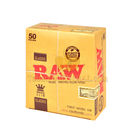 RAW Classic Papers King Size Slim Pack of 50 1