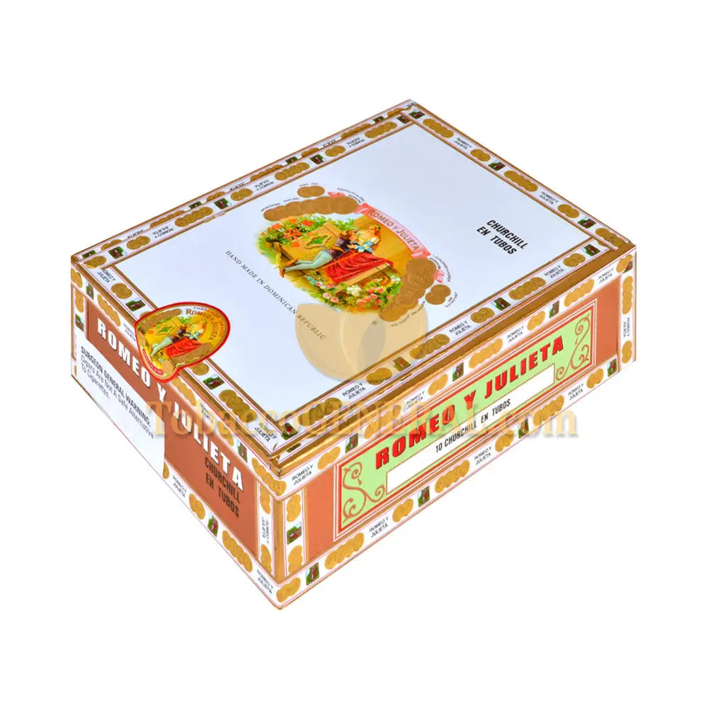 Romeo Y Julieta 1875 Churchill en Tubos Cigars Box of 10