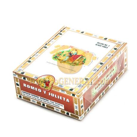 Romeo Y Julieta 1875 Deluxe 2 Glass Tubes Cigars Box of 10 1
