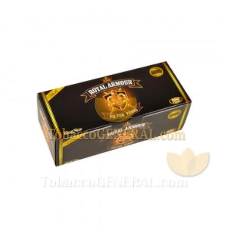 Royal Armour Filter Tubes King Size Black (Full Flavor) 1 Carton of 250