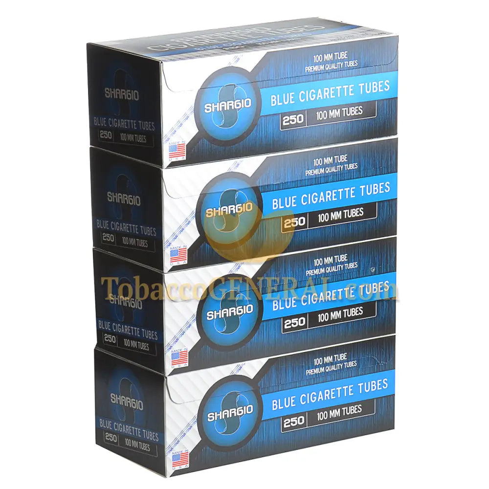 Shargio Filter Tubes 100 mm Size Blue (Light) 4 Cartons of 250 1
