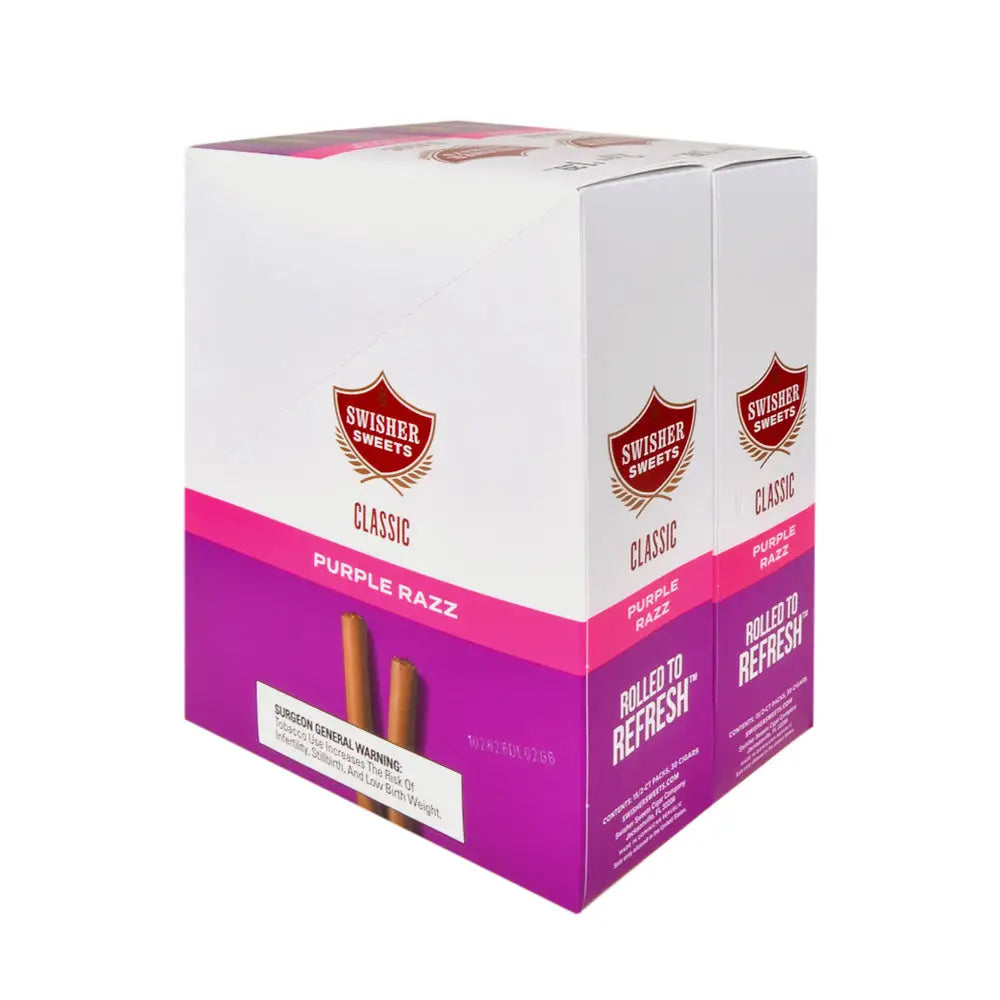 Swisher Sweets Classic Purple Razz Cigarillos 1.39 Pre-Priced 30 Packs of 2