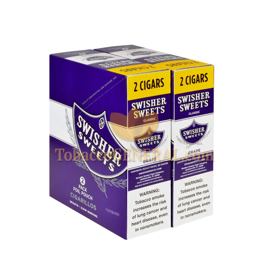 swisher sweets tobacco content Swisher Sweets Grape Cigarillos 30 Packs of 2