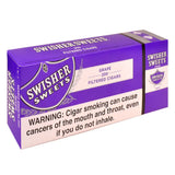 Swisher Sweets Grape Filtered Cigars 10 Packs of 20