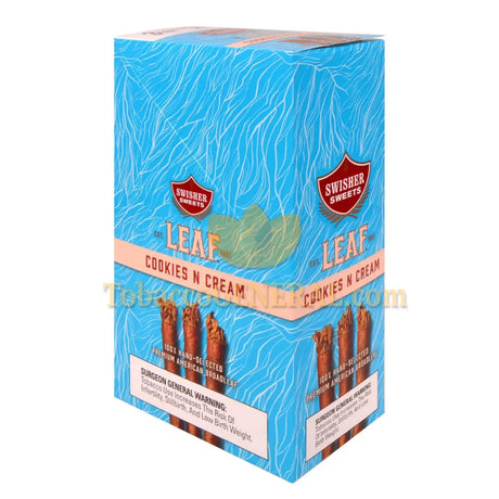 Swisher Leaf Cookies N Cream natural leaf cigars in 3-count pouch