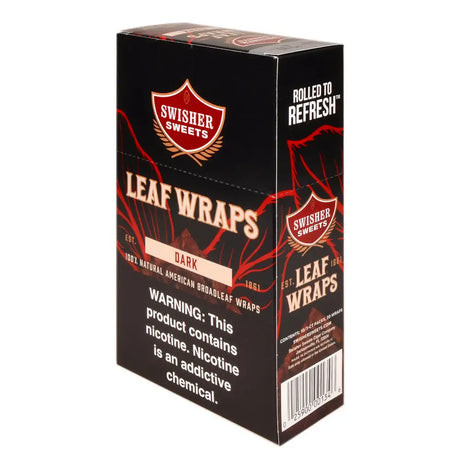 Swisher Sweets Leaf Wraps Dark $2.99 Pre-price 10 packs of 3