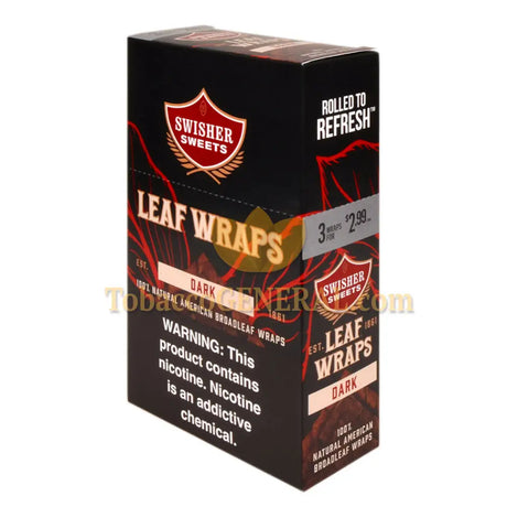 Swisher Sweets Leaf Wraps Dark $2.99 Pre-price 10 packs of 3