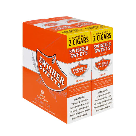Swisher Sweets Peach Cigarillos 30 Packs of 2