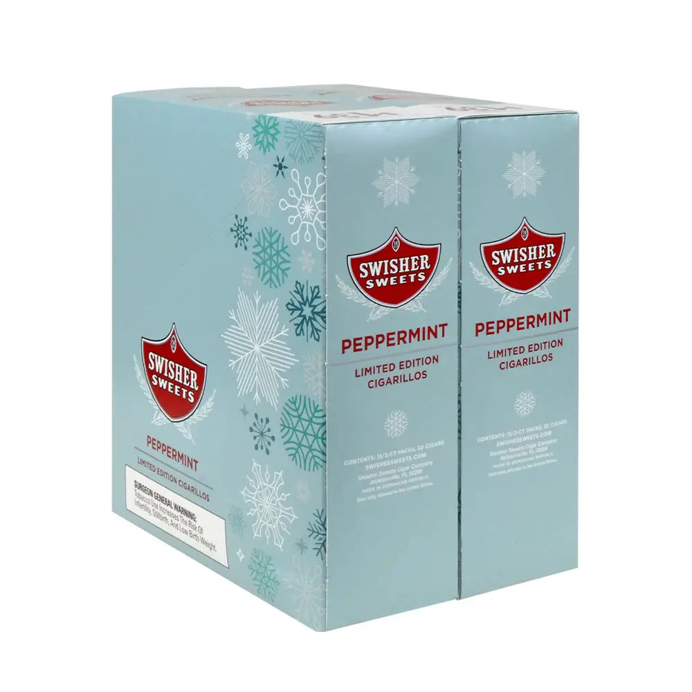 Swisher Sweets Peppermint Cigarillos 1.39 Pre-Priced 30 Packs of 2