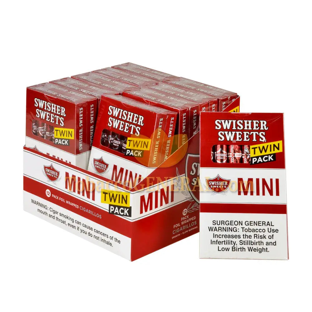 swisher tobacco Swisher Sweets Regular Twin Pack Mini Cigarillos 20 Packs of 6 swisher tobacco Swisher Sweets Regular Twin Pack Mini Cigarillos 20 Packs of 6