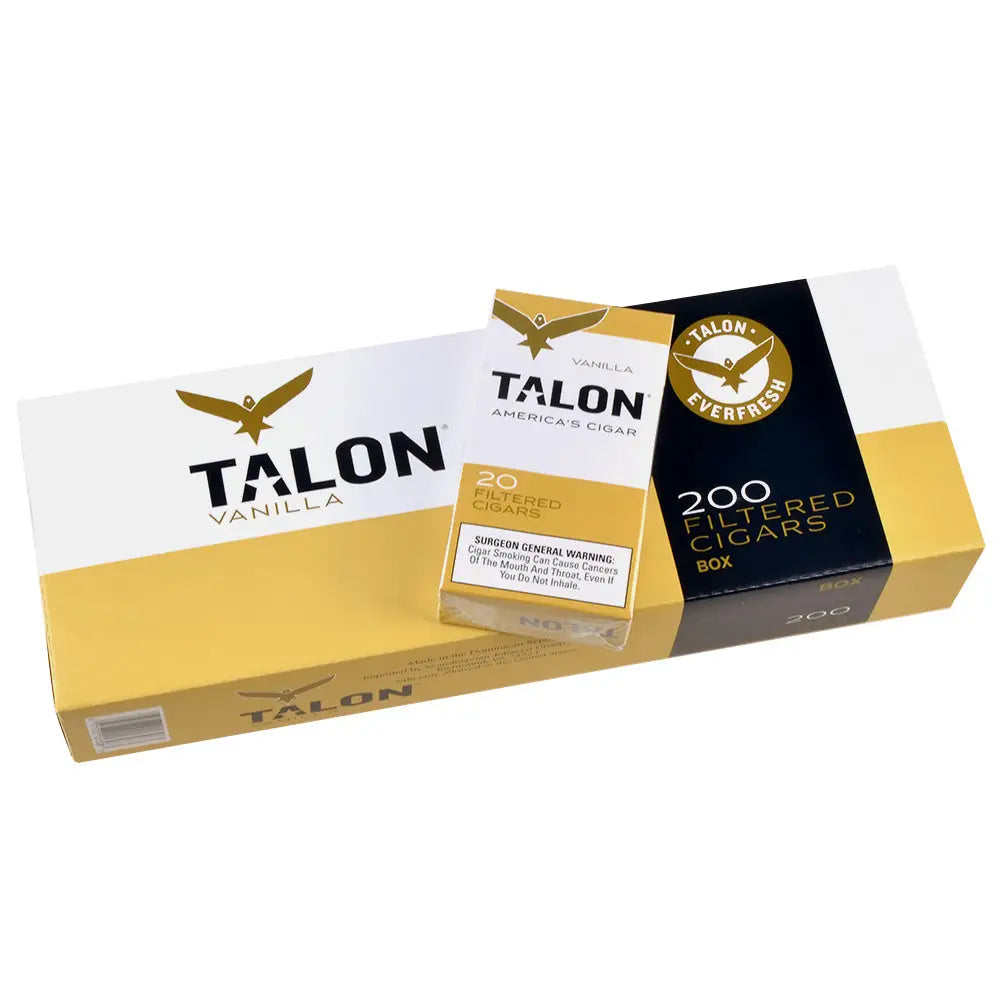 talon cigarettes Filtered Cigars Vanilla Homogenized Box of 25 Talon Filtered Cigars Sweet Original
