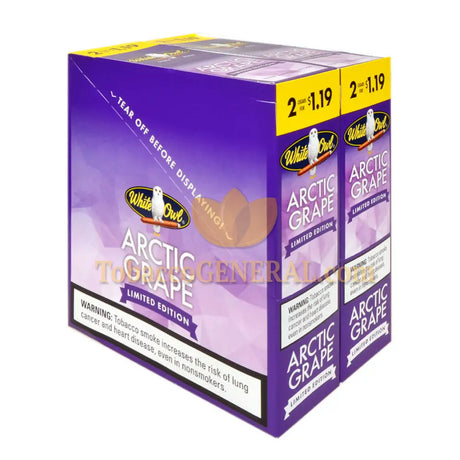 White Owl Arctic Grape Cigarillos 1.19 Pre-Priced 30 Packs of 2