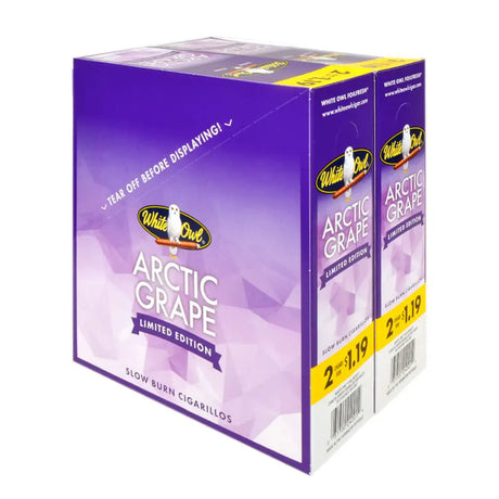 White Owl Arctic Grape Cigarillos 1.19 Pre-Priced 30 Packs of 2