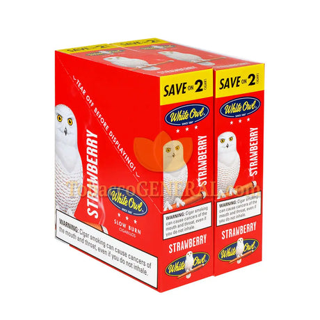 White Owl Cigarillos 30 Packs of 2 Cigars Strawberry