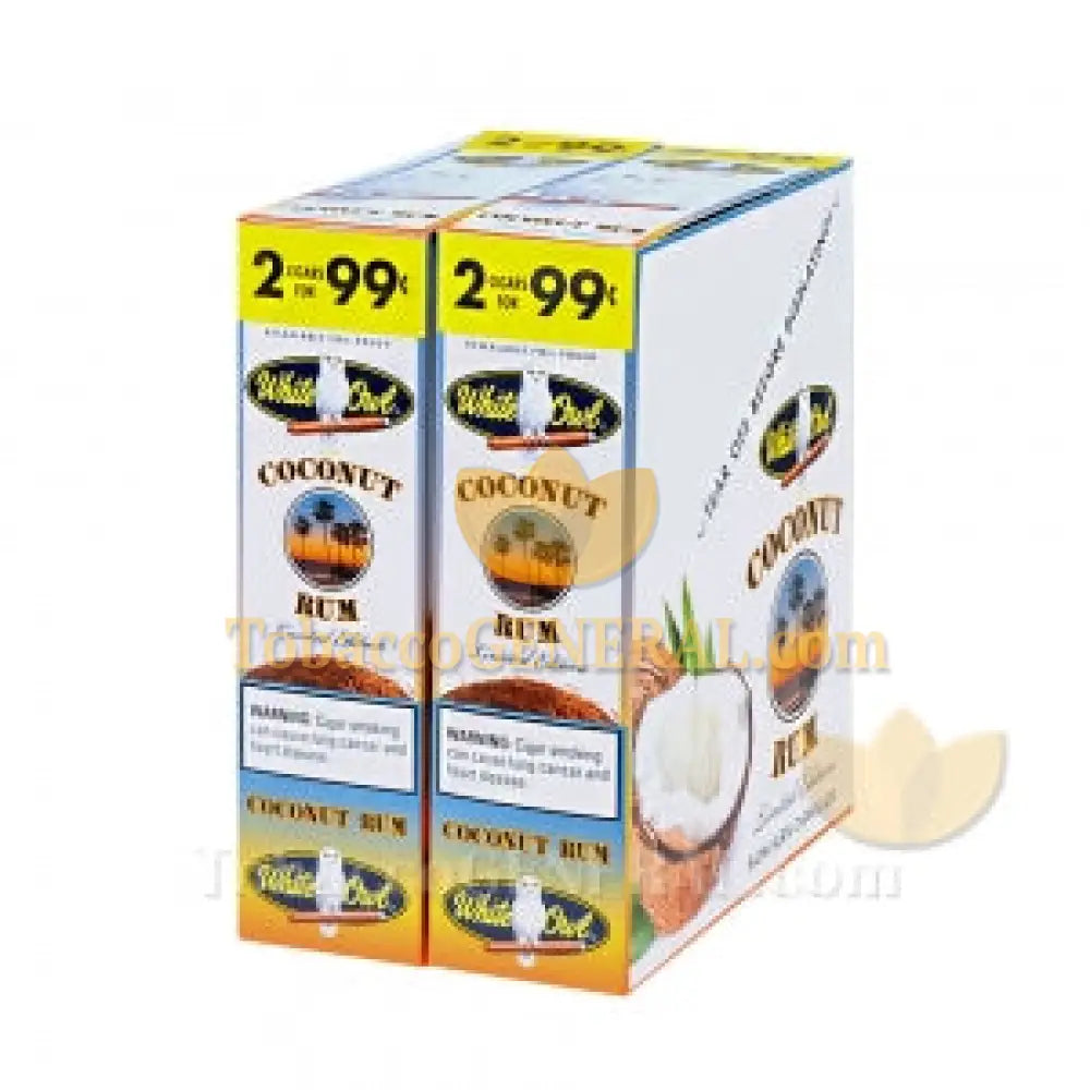White Owl Coconut Rum Cigarillos 99c Pre Priced 30 Packs of 2