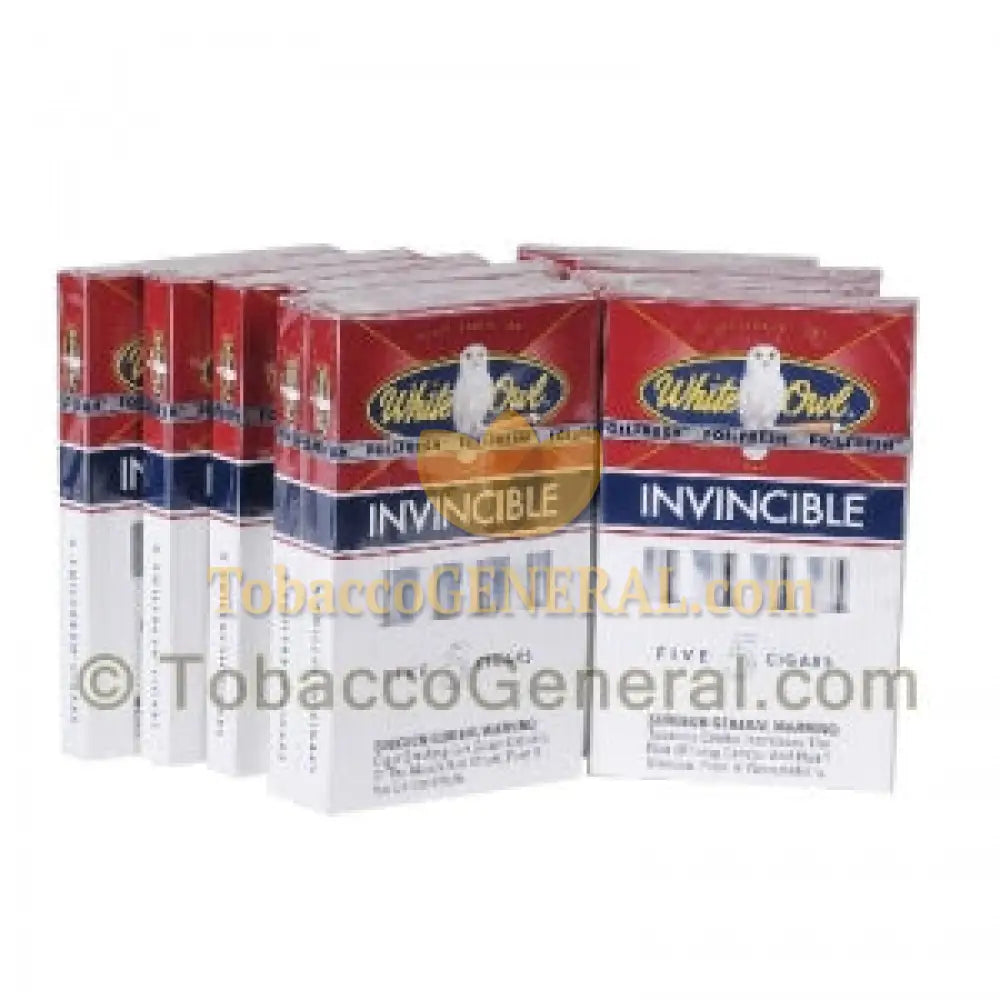 White Owl Invincible Cigars 10 Packs of 5