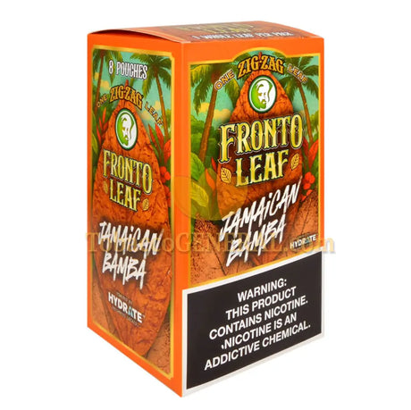 Zig Zag Jamaican Bamba Fronto Whole Leaf Wraps 8 packs of 1