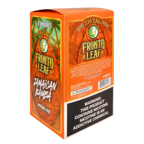 Zig Zag Jamaican Bamba Fronto Whole Leaf Wraps 8 packs of 1