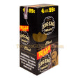 Zig Zag Rillo Size Cigar Wraps Black 15 Packs of 4 Pre-Priced