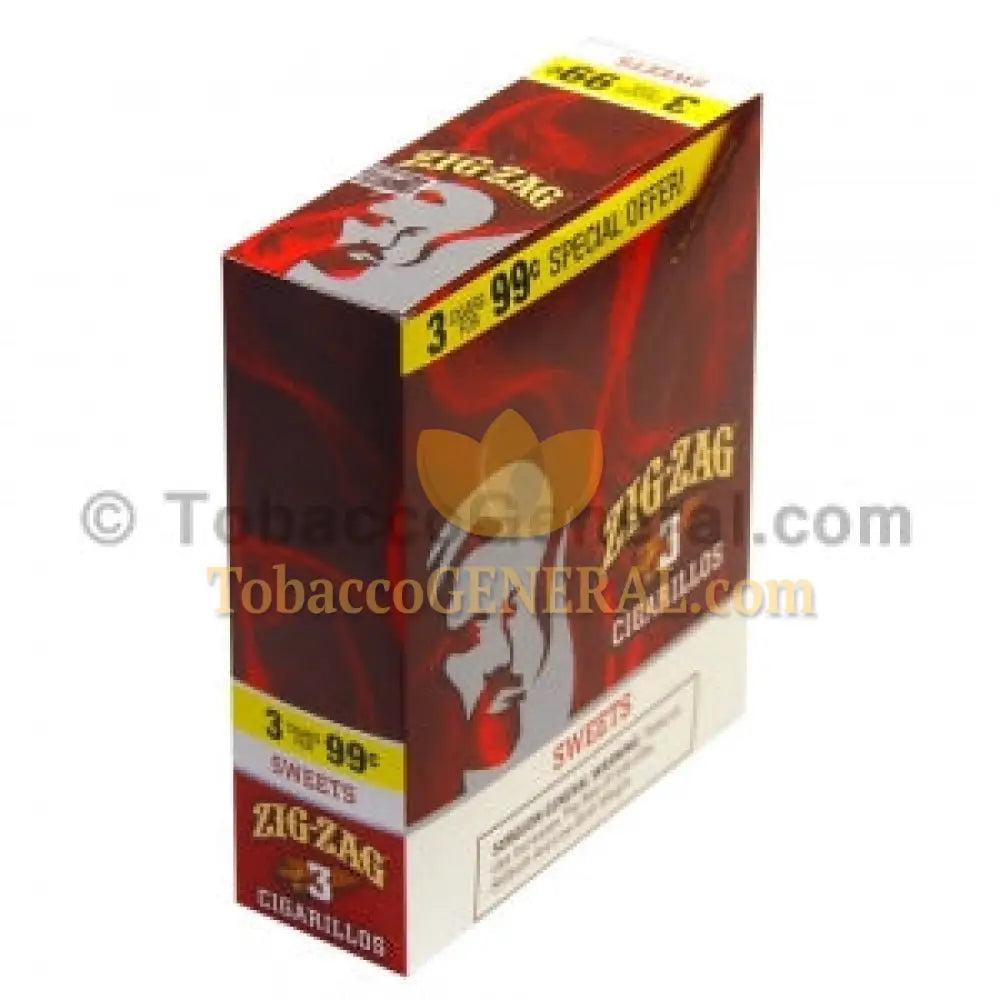 Zig Zag Sweets Cigarillos 3 for 99 Cents 15 Packs of 3