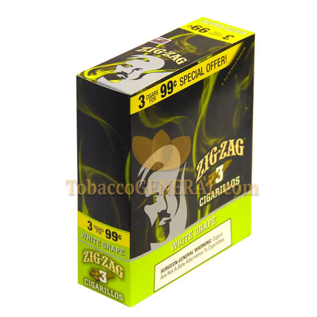 Zig Zag White Grape Cigarillos 3 for 99 Cents 15 Packs of 3 1
