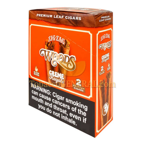 Zig Zag Woods Premium Leaf Cigars Creme Royale 15 pouches of 2