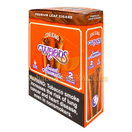 Zig Zag Woods Premium Leaf Cigars Sweet Aromatic 15 pouches of 2