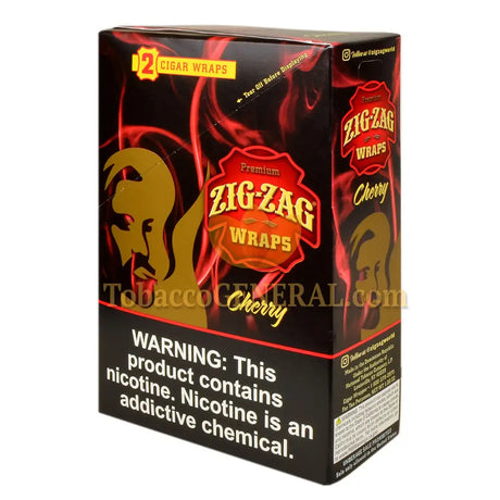 Zig Zag Wraps Premium Cherry 25 Packs of 2