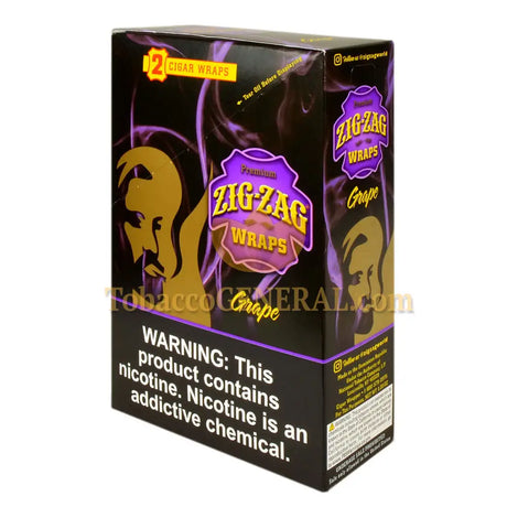 Zig Zag Wraps Premium Grape 25 Packs of 2