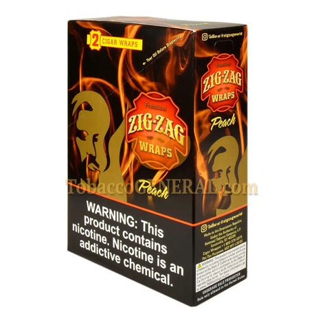 Zig Zag Wraps Premium Peach 25 Packs of 2