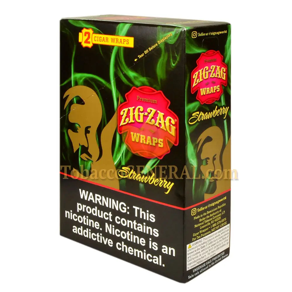 Zig Zag Wraps Premium Strawberry 25 Packs of 2