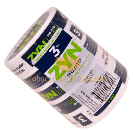 ZYN Nicotine Pouches 3mg 5 Cans of 15 Mojito