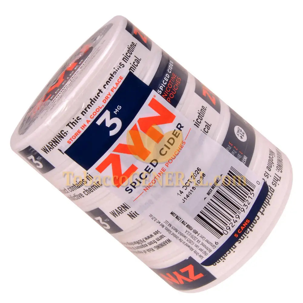 ZYN Spiced Cider| Nicotine Pouches | 3mg | Tobaccogeneral.com
