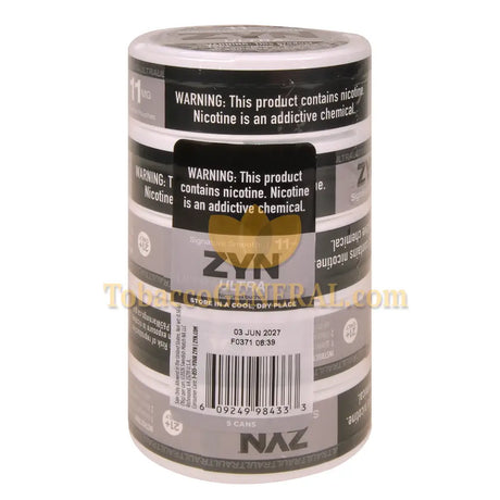 ZYN Ultra Nicotine Pouches 11mg 5 Cans of 20 Signature Smooth