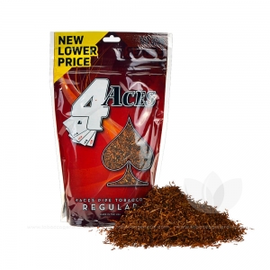 4 Aces Pipe Tobacco Regular (Red) 6 oz. Pack