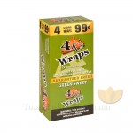 4 Kings Green Sweet Wraps 99c Pre-Priced 30 Pouches of