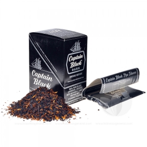 Captain Black Dark Pipe Tobacco 6 Pockets of 1.5 oz.